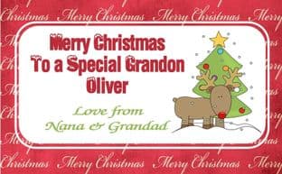 Personalised Christmas Chocolate Bar Wrapper Design 2