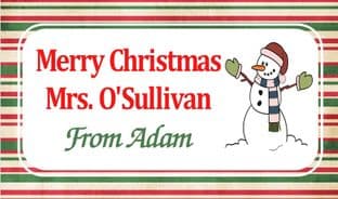 Personalised Christmas Chocolate Bar Wrapper Design 3