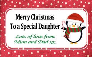 Personalised Christmas Chocolate Bar Wrapper Design 6