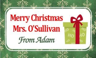 Personalised Christmas Chocolate Bar Wrapper Design 7