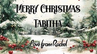 Personalised Christmas Chocolate Bar Wrapper Forest & Berries