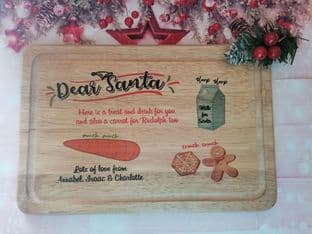 Personalised Christmas Santa Serving Board