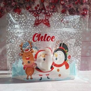 Personalised Christmas Treat Carry Bag