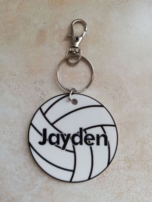 Personalised Circle Gaelic Football Keyring