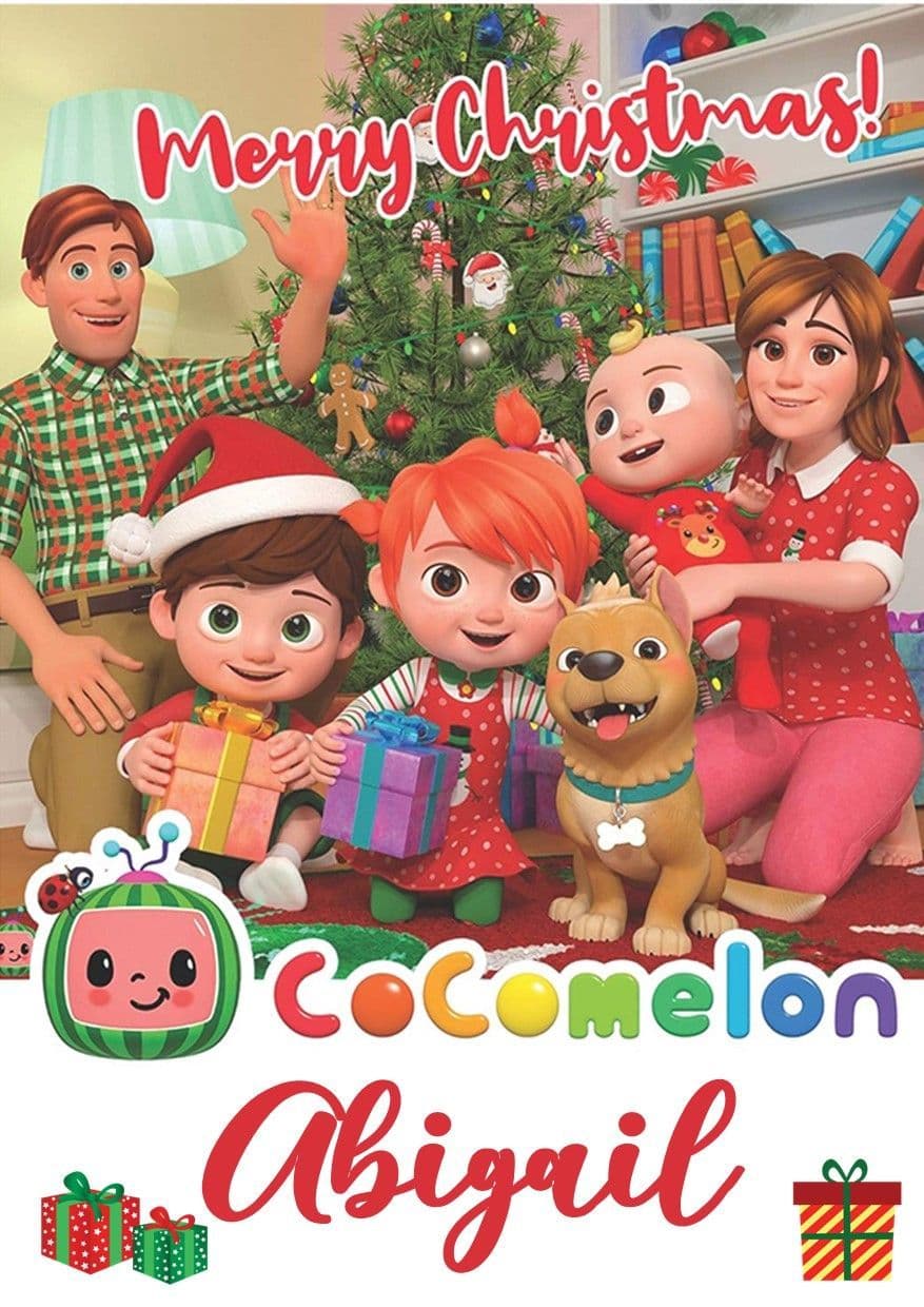 Personalised Cocomelon Christmas Card
