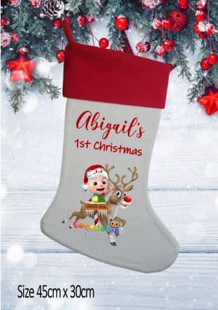 Personalised Cocomelon Christmas Stocking