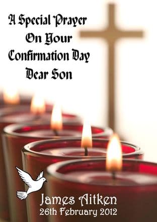 Personalised Confirmation Card Boy or Girl Design 1