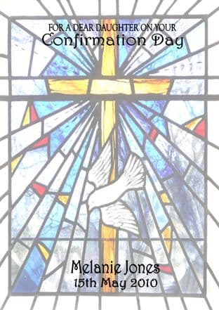 Personalised Confirmation Card Boy or Girl Design 3