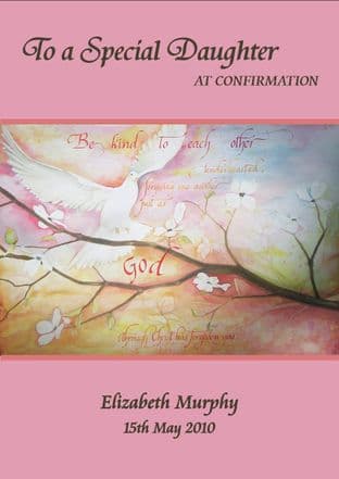 Personalised Confirmation Card Girl 3