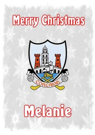 Personalised Cork Crest Christmas Card