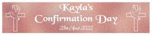 Personalised Cross & Dove Banner 2