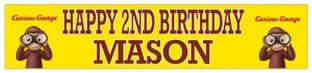 Personalised Curious George Banner