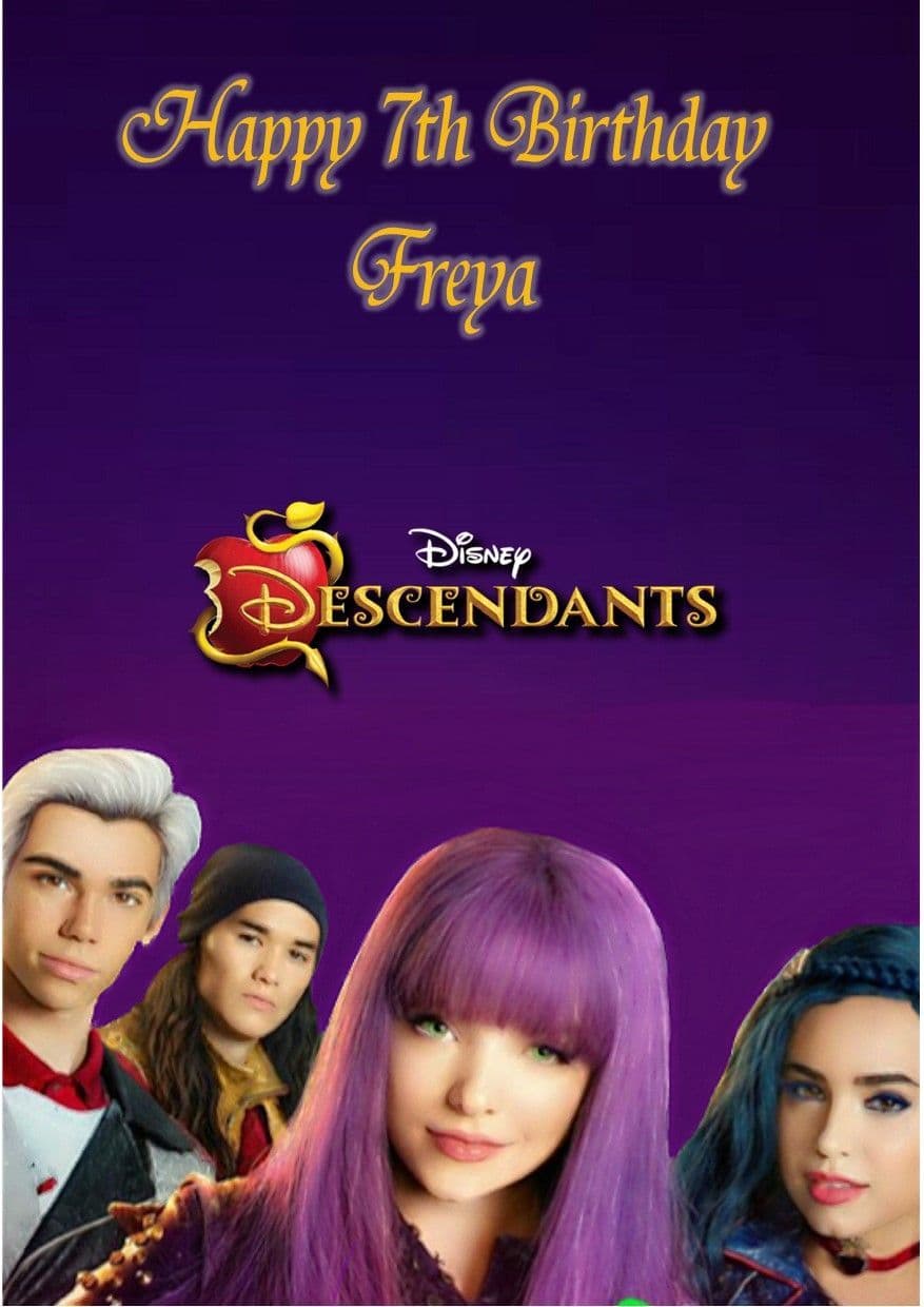 Personalised Descendants Birthday Card