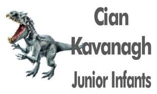 Personalised Dinosaur School Book Stickers