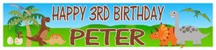 Personalised Dinosaurs Banner