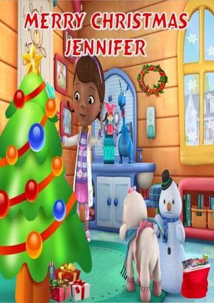 Personalised Doc McStuffins Christmas Card