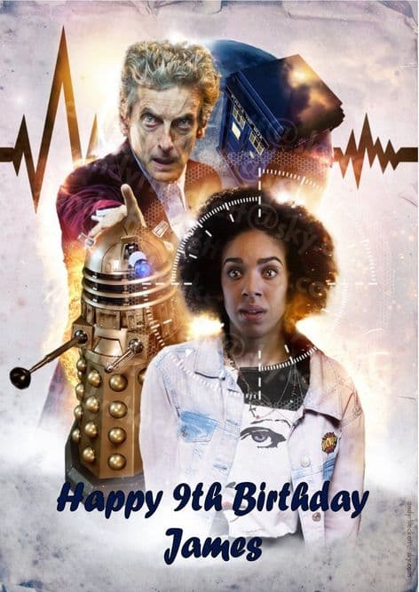Personalised Doctor Who Birthday Card Personalised Doctor Who Birthday Card