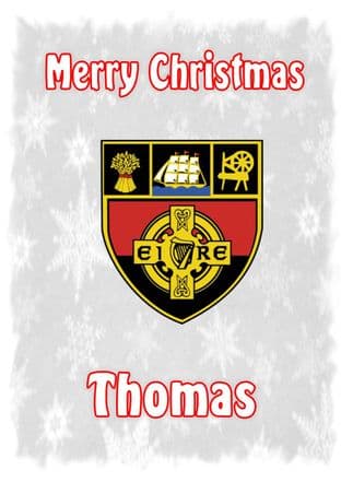 Personalised Down Crest Christmas Card