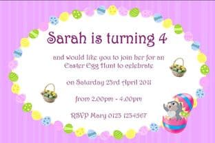 Personalised Easter Party or Egg Hunt Invitations 3