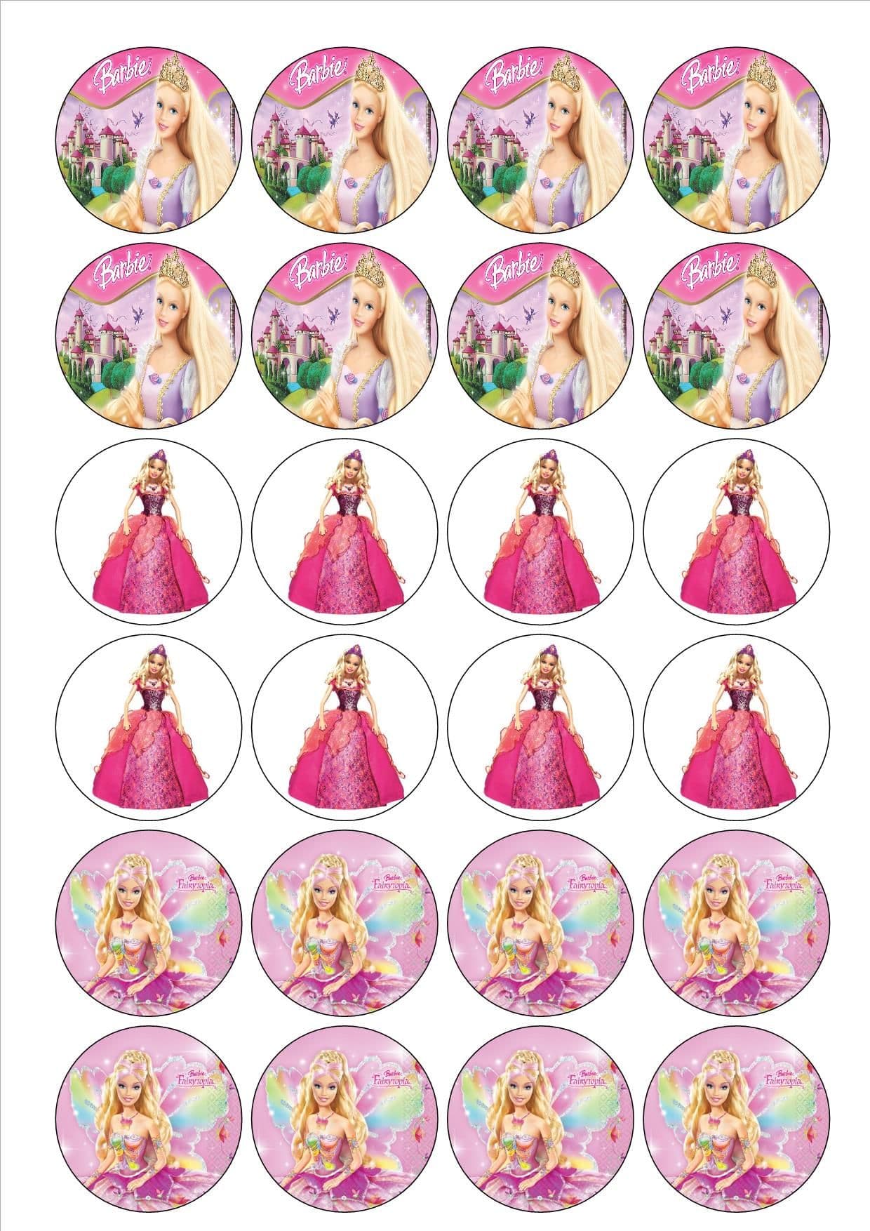 Personalised Edible Barbie Cake Topper