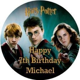 Personalised Edible Harry Potter Cake Topper