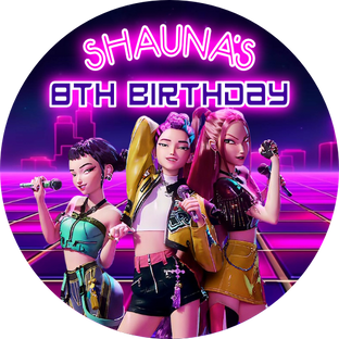 Personalised Edible KPop Demon Hunters Cake Topper