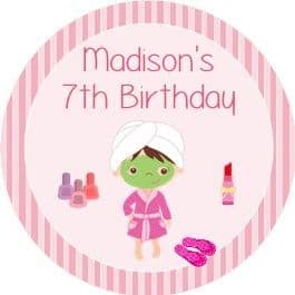 Personalised Edible Spa Pamper Cake Topper