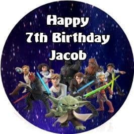 Personalised Edible Star Wars Cake Topper