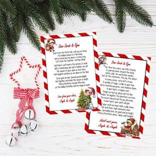 Personalised Elf Red Hello & Goodbye Letters - Returning ELVES