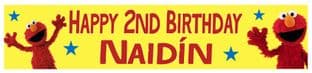 Personalised Elmo Banner