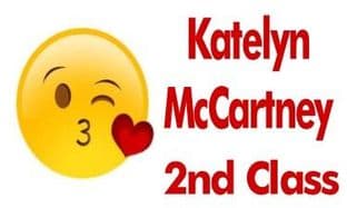 Personalised Emoji Kiss School Book Stickers