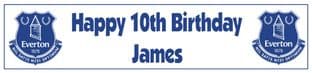 Personalised Everton Banner