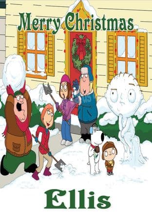 Personalised Family Guy Christmas Card