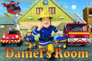 Personalised Fireman Sam Door Plaque Design 2