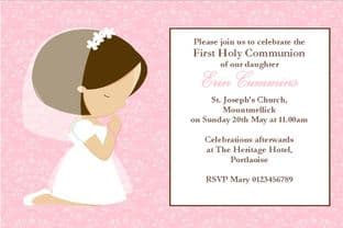 Personalised First Communion Invitations Daughter Design 11