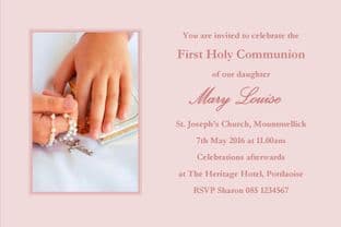 Personalised First Communion Invitations Daughter Design 12