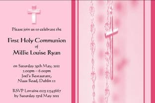 Personalised First Communion Invitations Daughter Design 4