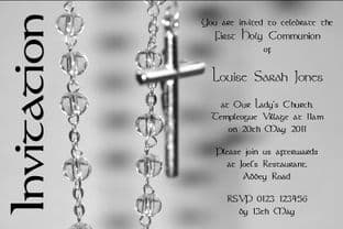 Personalised First Communion Invitations Son/Daughter Design 1