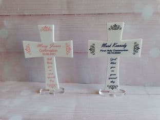 Personalised First Communion Standing Cross