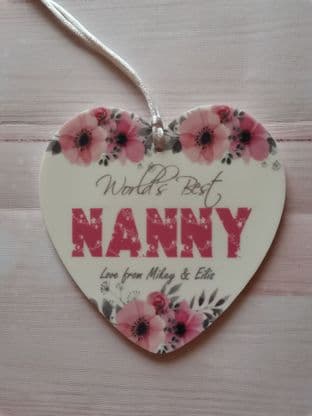 Personalised Floral Any Title Best in the World