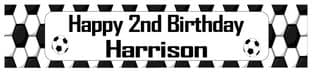 Personalised Football Theme Banner