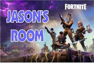 Personalised Fortnite Door Plaque