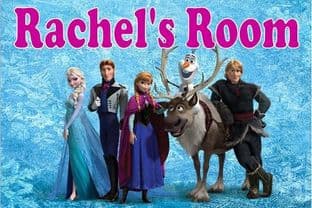 Personalised Frozen Door Plaque Design 1