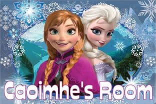 Personalised Frozen Door Plaque Design 2