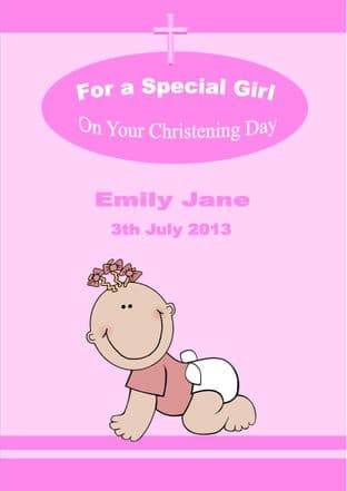 Personalised Girl Christening Card (1)