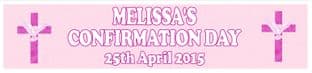 Personalised Girl Confirmation Banner Design 1