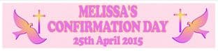 Personalised Girl Confirmation Banner Design 2