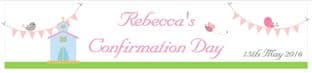 Personalised Girl Confirmation Banner Design 4