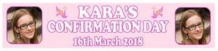Personalised Girl Confirmation Photo Banner Design 2