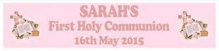Personalised Girl First Communion Banner Design 2